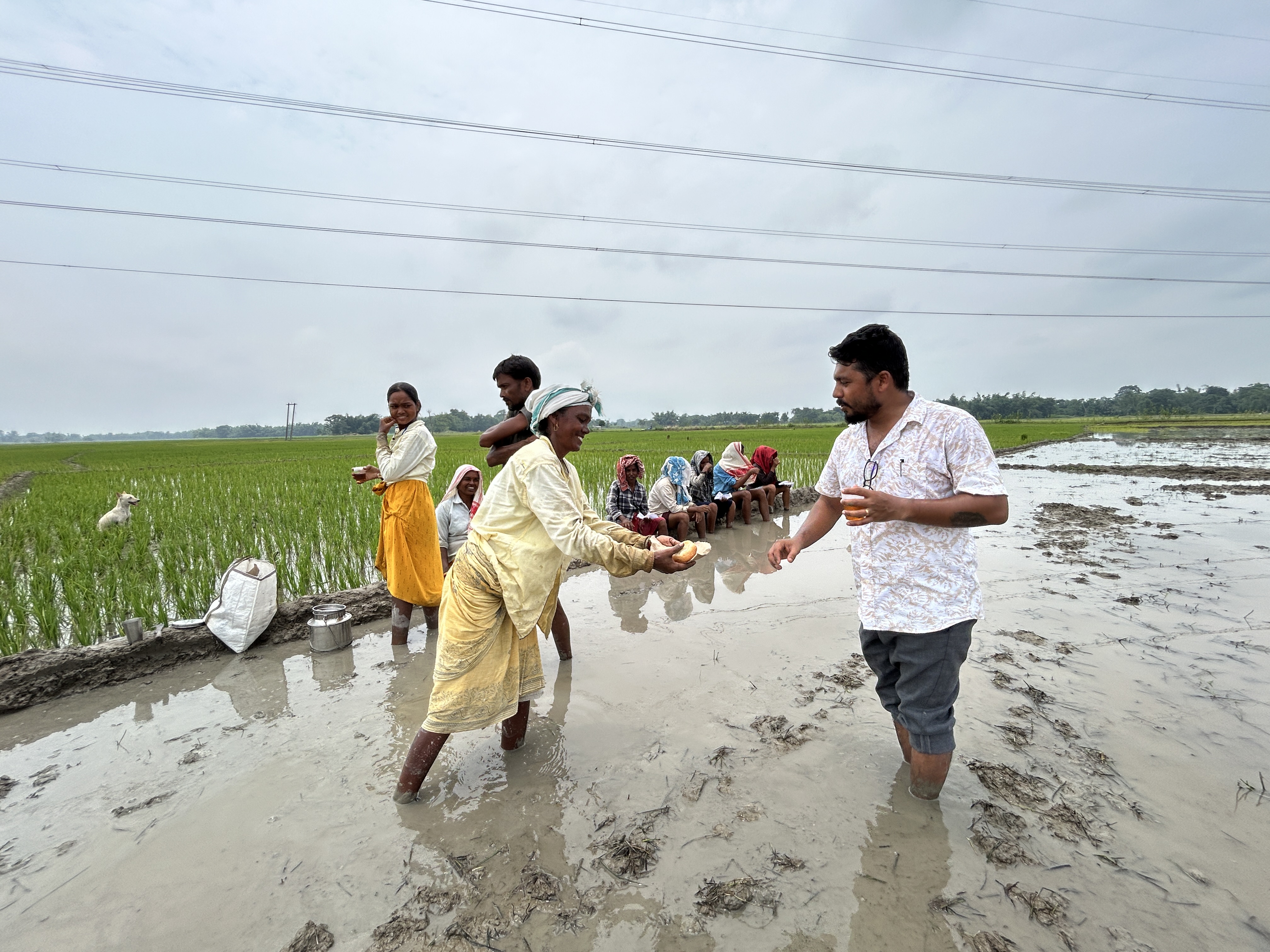 Healthcare workers in rural clinic