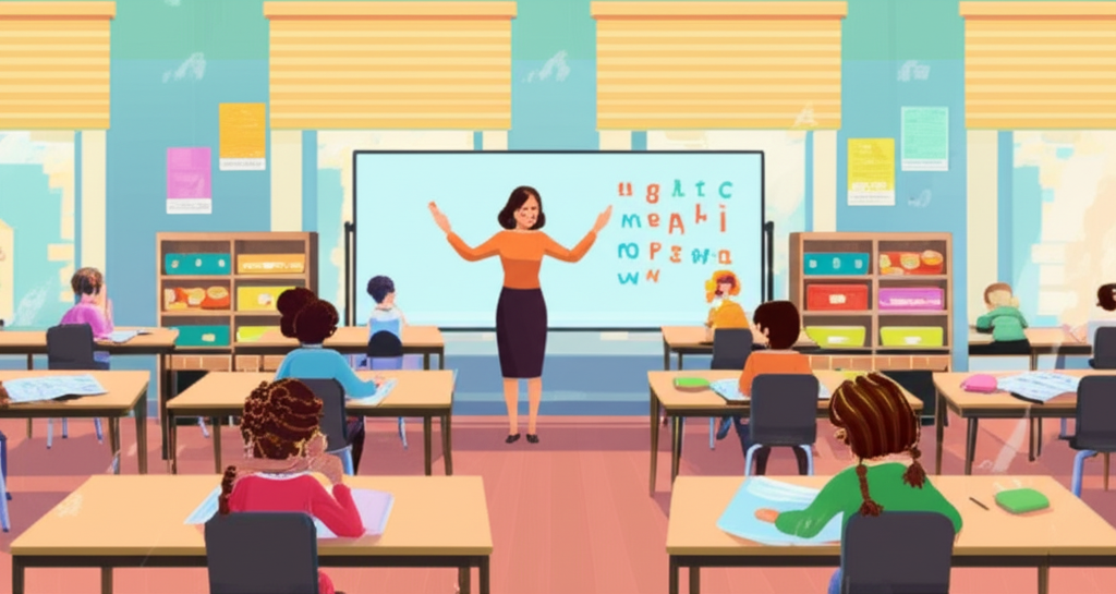 Students in classroom